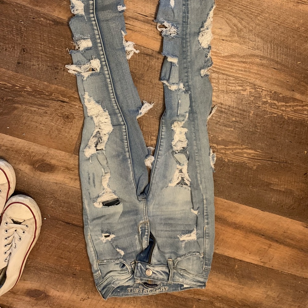 American Eagle distressed denim